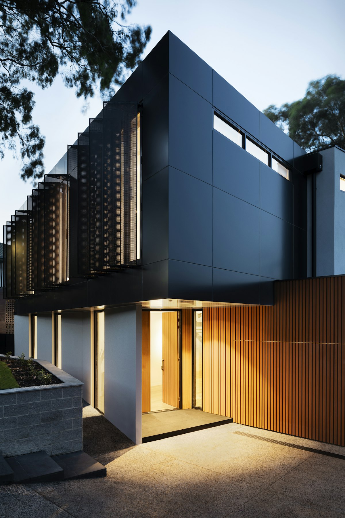 luxury modern villa exterior architecture premium real estate photography no people golden hour cinematic